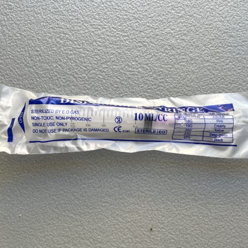 10ml Sterile Syringe w/ Needle