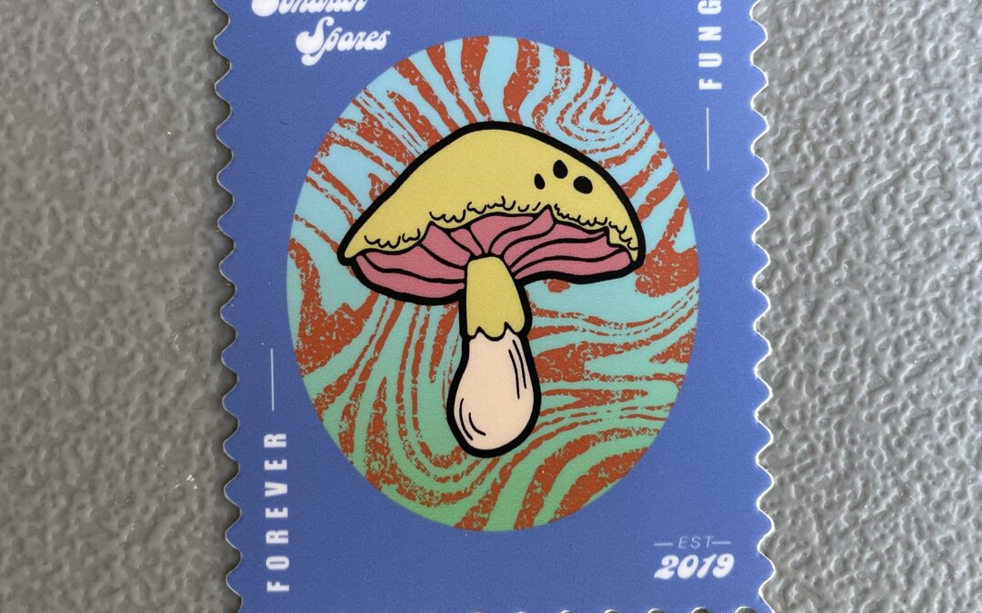 Mushroom Stamp Sticker