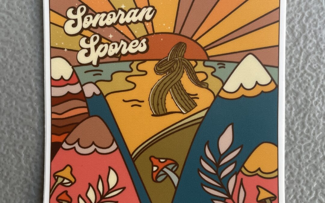 Sonoran Spores Landscape Sticker