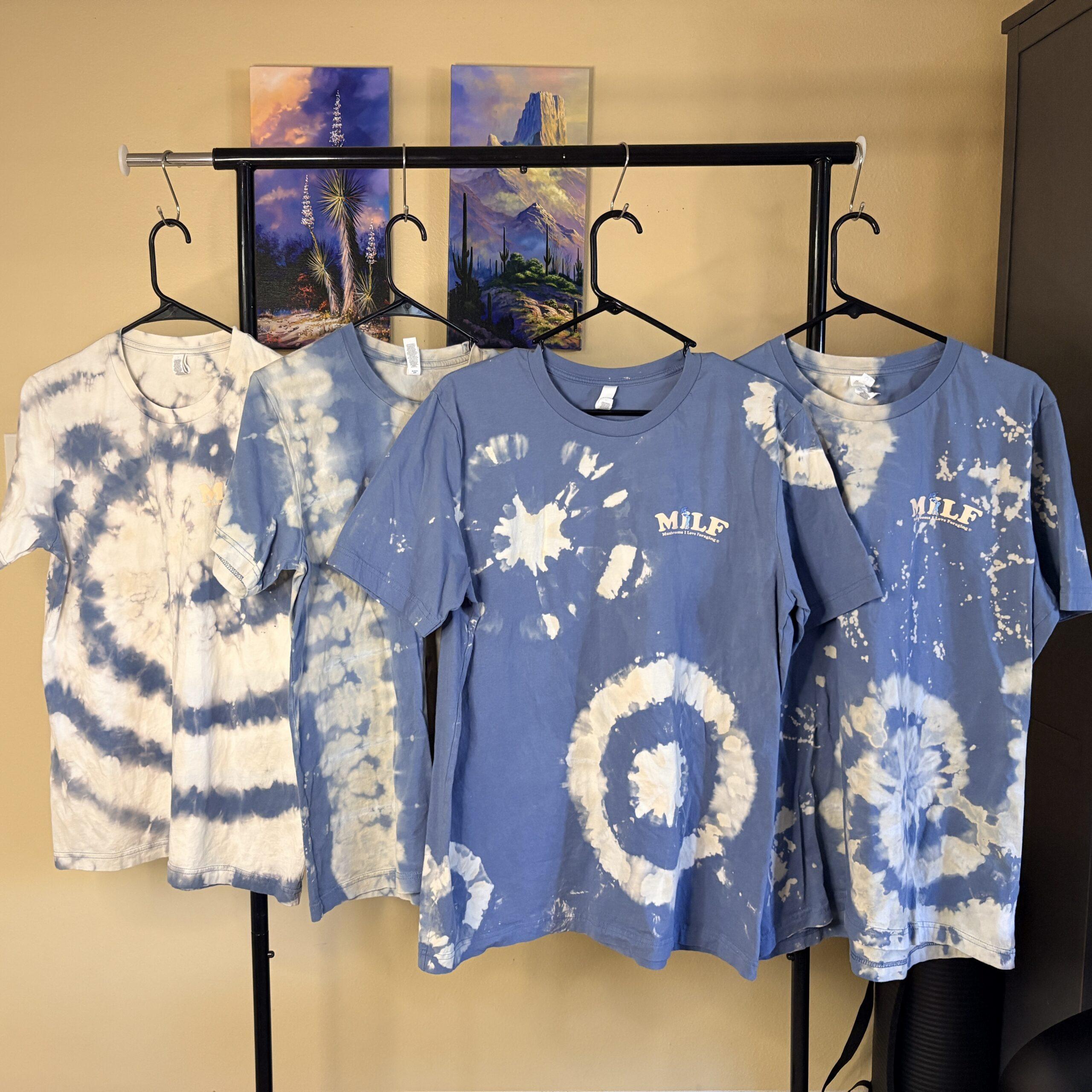 Bleach Tie Dyed MILF T-Shirts