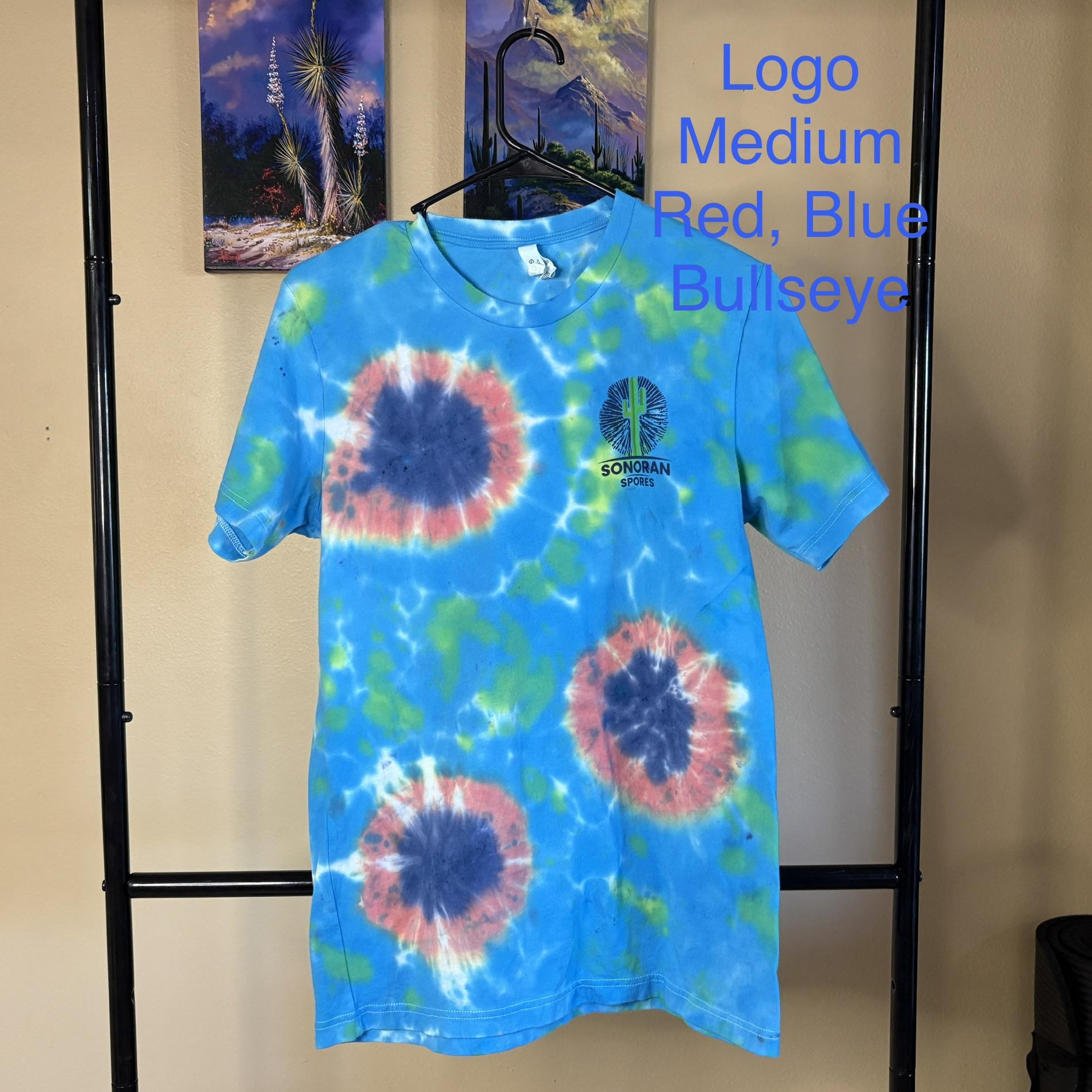 Logo T-Shirt, Size: Medium, Design: Red, Blue Bullseye