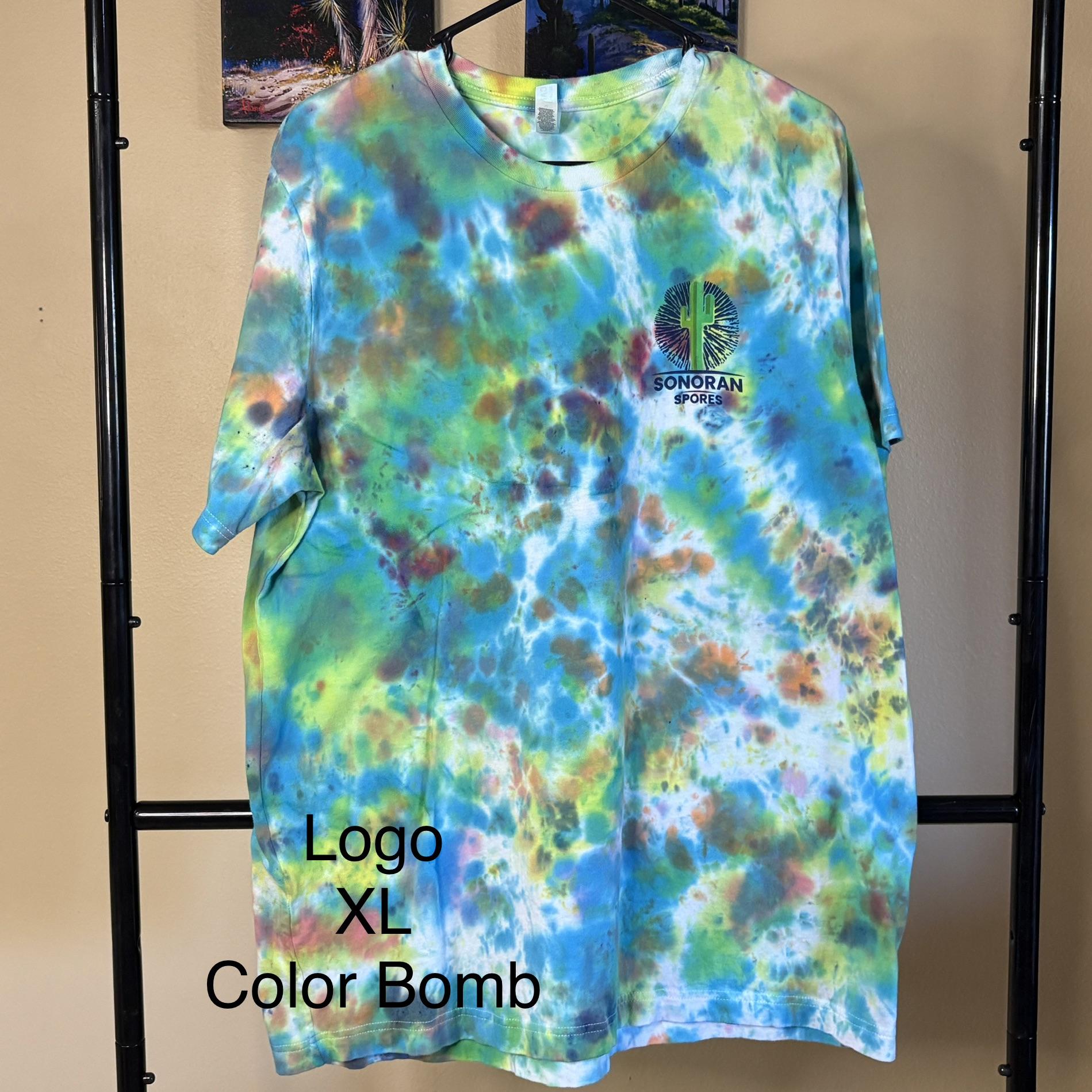 Logo T-Shirt, Size: Extra Large, Design: Color Bomb